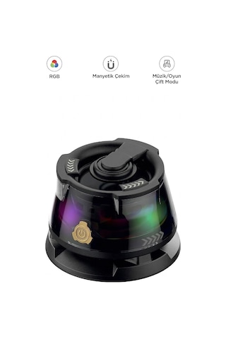 D39 Manyetik Rgb Işıklı 5.3 Telefon Tutucu Mini Bluetooth Hoparlör Speaker