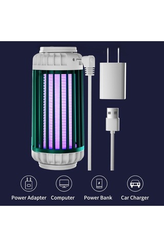 Tongxida Elektrikli Sivrisinek Lambası: Usb Şarjlı, 1200mah, Işık Modu, İç/dış Kullanım