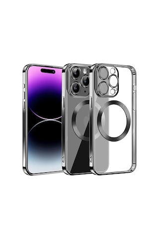 Apple Uyumlu iPhone 13 Pro Max Kılıf Slot Silikon - Siyah