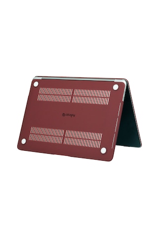 Blogy Apple Uyumlu MacBook Pro 14.2 İnç Crystal Fit Kılıf Kırmızı