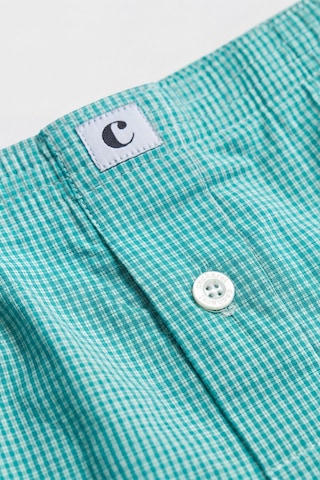 Cacharel Poplin Boxer Erkek 1113/kareli Yeşil