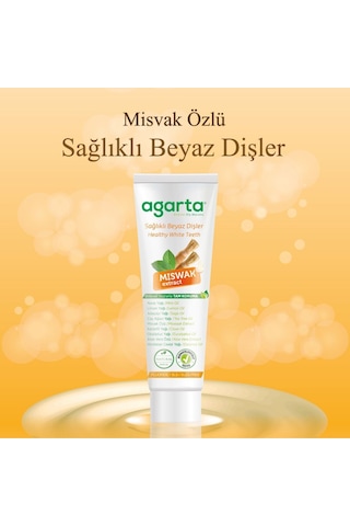 2 Adet Doğal Florürsüz Misvak Özlü Diş Macunu 100 Ml