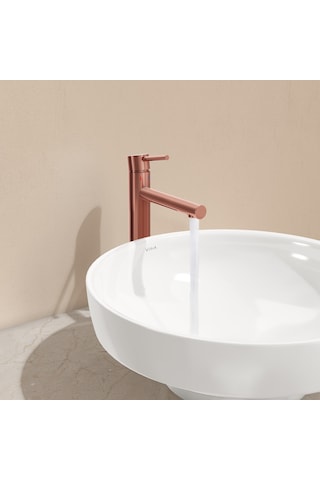 VitrA Origin A4255729 Yüksek Lavabo Bataryası Soft Bakır