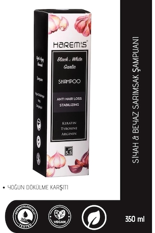 Harem's Siyah & Beyaz Sarımsak Şampuan 350 ML Harem's Siyah & Beyaz Sarımsak Şampuan 350 ML