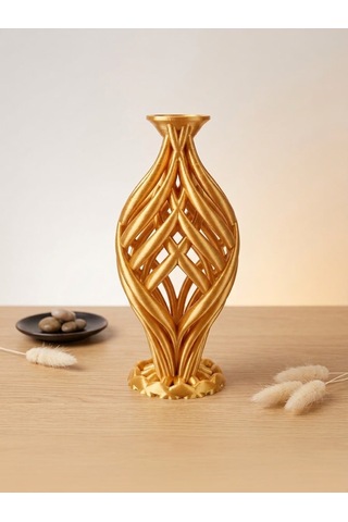 3d Gold Mumluk Şamdan Özel Tasarım Altın