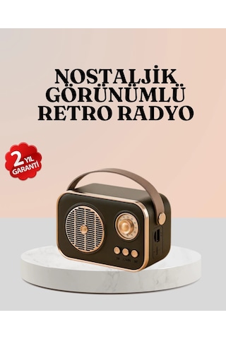 Znv Zenvia Mey İthalat Bluetooth Lu Retro Radyo Fm Destekli Nostaljik Hoparlör Znv2025 Cmn