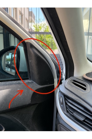 Fiat Egea Ayna İç Kapağı Sağ Veya Sol Yan Ayna İç Trim Kapağı Siyah Renk Oem 07356314750e Ön Sağ