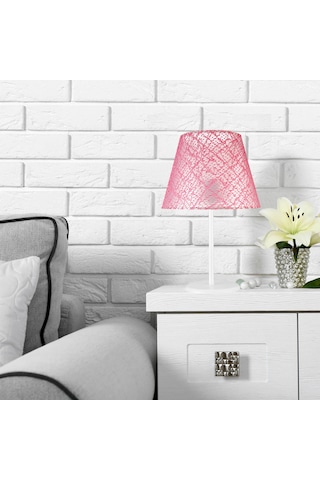 Elva Abajur Beyaz Ayak / Pembe File Şapka Diğer