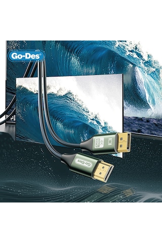 Go-des Gd-hm831 4k 60hz Hdmı To Display Port Kablo 2 Metre Yeşil