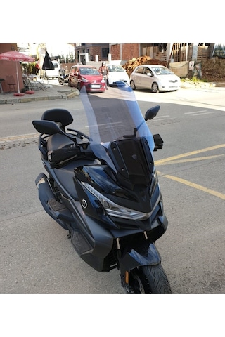 Motocam Voge Sr4 Ön Cam 2022-2026 Model 78cm Füme Renkli 4mm Uzun