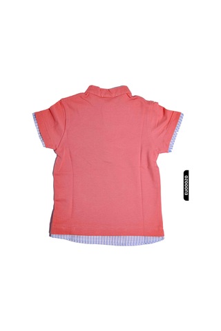 Xo Kids %100 Pamuklu Gözlük Baskılı Erkek Çocuk Düğmeli Polo Tişört 1-5 Yaş 8148 Kırmızı
