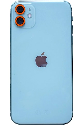 Newface Apple Uyumlu iPhone 11 Neon Fosforlu Kamera Lens Glblseme - 68 - Turuncu