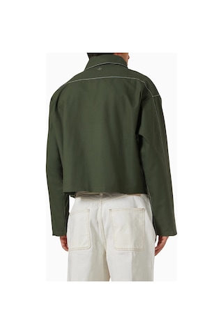 About Blank Green Technical Twill Utility Erkek Spor Ceket Yeşil