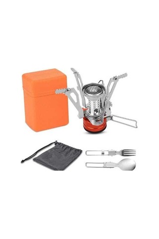 Maoyaya Taşınabilir Kamp Ocağı - 3000w Alüminyum Piknik Sobası Gümüş Gümüş