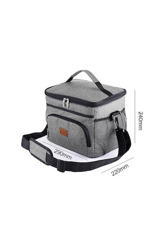 Tongxida 16l Isı-sıfır Saklama Çantası, Piknik & Ofis İçin, Sızıntısız, Kalın Malzeme, Çift Yan Çanta, Reşen Mavisi, Çok Renk Çok Renkli