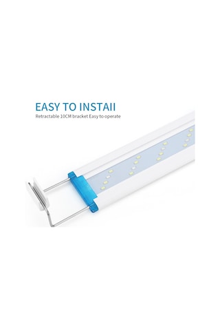 Kosona 18cm Akvaryum Led Işığı, Mavi-beyaz-kırmızı Üç Renk Değişimi, Su Bitkileri Için, Avrupa Standartı, 8w Soğuk Işık