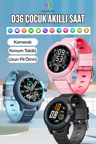 Wearfitpro D36 4G Sim Kartlı Akıllı Çocuk Saati (İthalatçı Garantili)
