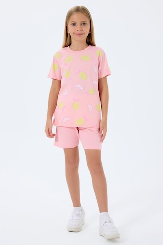 Rolypoly Kız Çocuk Pembe Şort Takım Rp3793-c-v2 Pembe