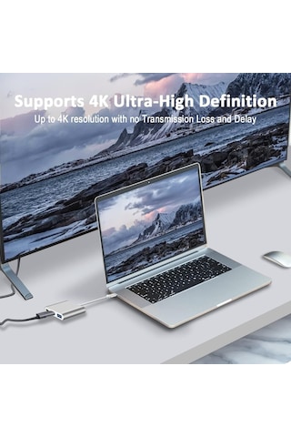 3in1 Type-c Usb Hdmı Çevirici Adaptör Hub.