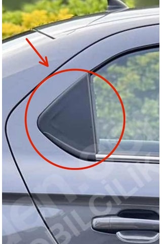 Citroen C4 Arka Kapı Üçgen Kapağı Sağ Veya Sol Kapı Trim Üçgen Kaplama Parçası Siyah Renk Oem 9675436480