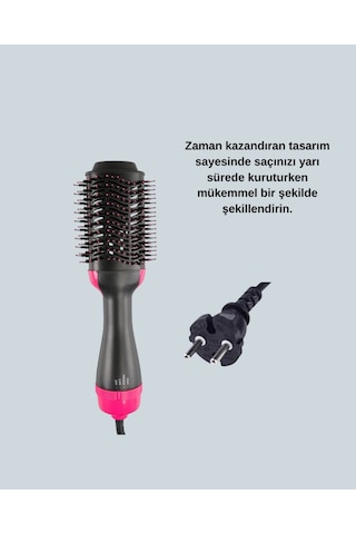 Northcity Kurutmalı Saç Şekillendirici Fönlü Fırça 1200w - İyon Teknolojisi İle Hızlı Kurutma Ve Şekil Verme