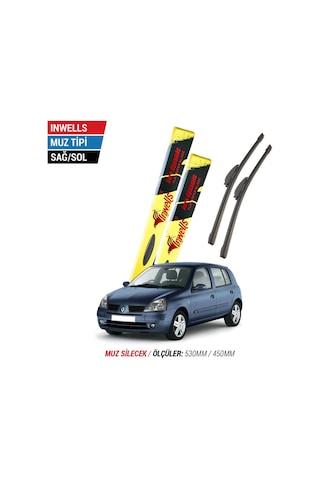 Renault Clio 2 İnwells Muz Silecek Takımı 1998-2005
