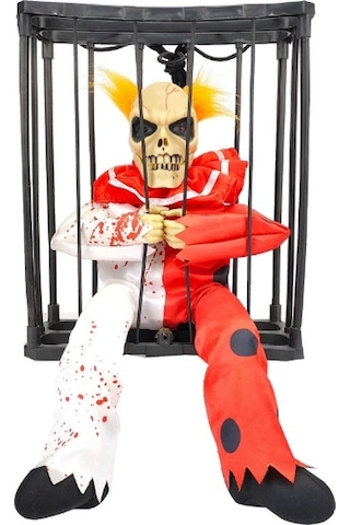 Hareketli Sesli Sensörlü Mahkum Joker İskelet Dekorasyon 22x27 Cm Diğer