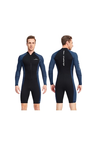 Suntek 1.5mm Neopren Erkekler Wetsuit Dalgıç Kıyafeti Sıcak L