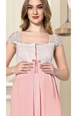 Limissi 2065 Askıları Dantelli Kolsuz Lohusa Pijama Takımı