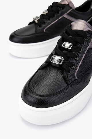 Valmenti Kadın Hakiki Deri Sneakers & Spor Ayakkabı 1116 450 Bn Ayk Y25 Syh Fltr/ant/ant Ts Siyah