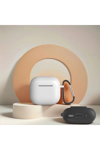 Apple Uyumlu AirPods 4 Kılıfı Silikon Kılıf Şarj Bölümü Tıpalı Soft Yumuşak Kablosuz Şarj Destekli K Koyu Yeşil