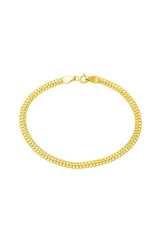 Bilezikci Örme Zincirli 14 Ayar Altın Bileklik BLISY14K21048 Sarı Altın