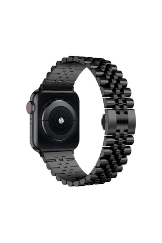 Apple Watch 7 6 Se 5 4 3 2 1 - 38 / 40 / 41 Mm Uyumlu Metal Kordon Rolex Style Kayış Jubilee Bilezik