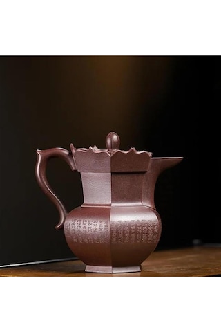 Çaydanlık Seti Çin Mor Çamur Çayı Özelleştirilmiş Çay Seti Hediye Kutusu Yixing Mor Kil Çaydanlıklar 220ml El Yapımı Keşiş Şapka Pot Güzellik Su Isıtıcısı Çay Setleri Çaydanlık Diğer