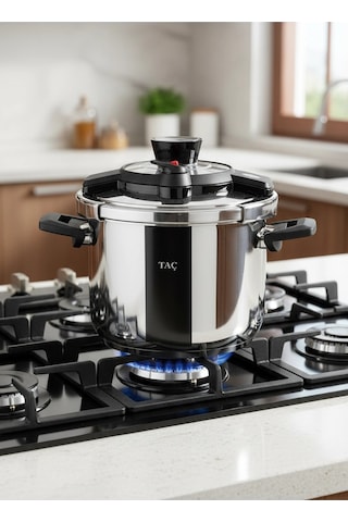 Taç Fastcook Düdüklü Tencere 6 Litre Çok Renkli