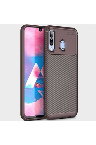 Galaxy M30 Kılıf Zore Negro Silikon Kapak Lacivert