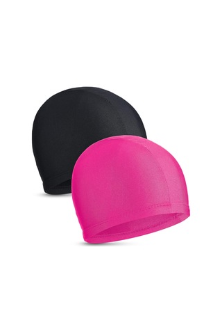 2 Parça Elastik Yüzme Boneleri Rahat Kumaş Yüzme Boneleri Lightwe Siyah - Kırmızı