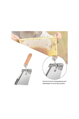 Xurunkeji Arıcılık Aleti Bal Temizleme Küreği Arı Kovanı Küreği Ahşap El Tutacağı İle Arı Temizleme Bal Kazıyıcı