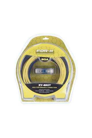 For-X 8 Ga Profesyonel Seri Oto Amfi Kablo Seti Xy-8Kıt