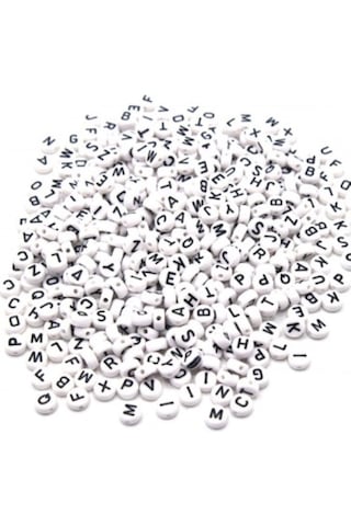 Harfli Boncuk 25 Gr 175-180 Adet Harfli Boncuk 25 Gr 175-180 Adet