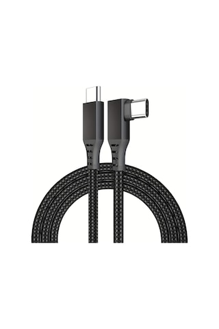Willowhaven Meta Quest 3s 3 2 Pro Pico 4 Ultra Pc Steam Vr 90 Derece Type C Nylon Örgü 10ft Siyah Şarj Kablosu