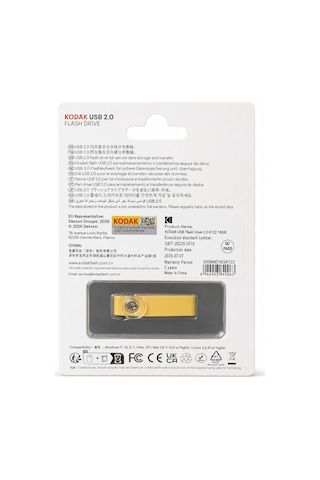 Kodak 16gb 2.0 Mini Metal Usb Bellek K122