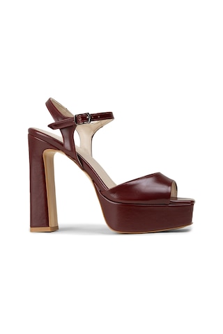 Deery Kadın Bordo Platform Abiye Ayakkabı - Sm203zbrdm01