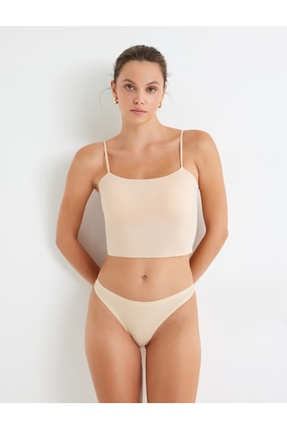 Koton Lazer Kesim Dikişsiz String Külot Ten Rengi 5wlk30123mk Ten Rengi