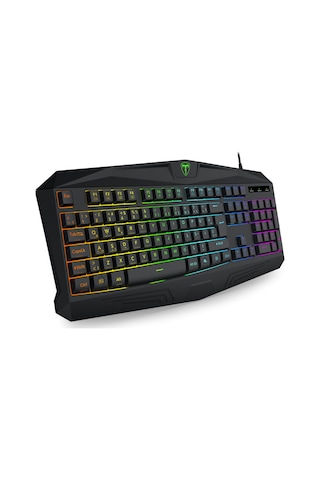 T-dagger Tanker, T-tgk106, Usb Kablolu, Türkçe Q, Rainbow Backlight, Membran Tuşlar, 104 Tuşlu, Gaming Klavye