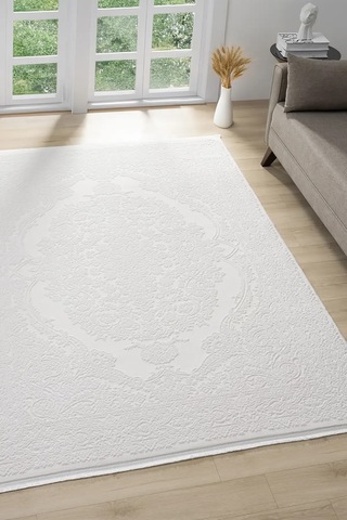 Seyran Halı Lima 0561 Krem Akrilik Makine Halısı