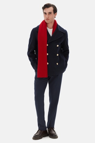 D's Damat Ds Damat Slim Fit Lacivert Diyogonal Palto 5hf08ır18107m Çok Renkli