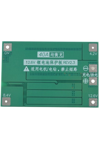 12v Li-ıon 18650 Koruma Kartı İçin 3x 3s 40a