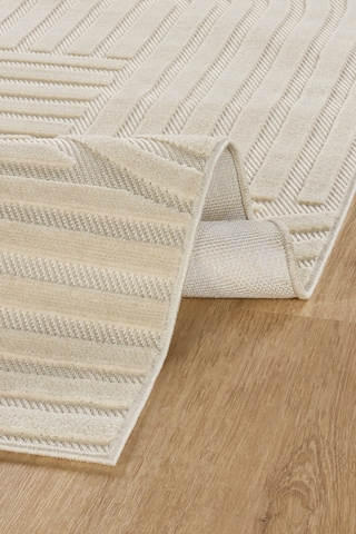 Kaşmir Halı İskandav Rune White 80x300 Cm Salon Mutfak Halısı Yolluk Beyaz