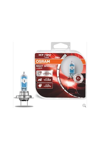 Osram Night Breaker Laser H7 Ampul Takımı %150 Daha Fazla Işık
